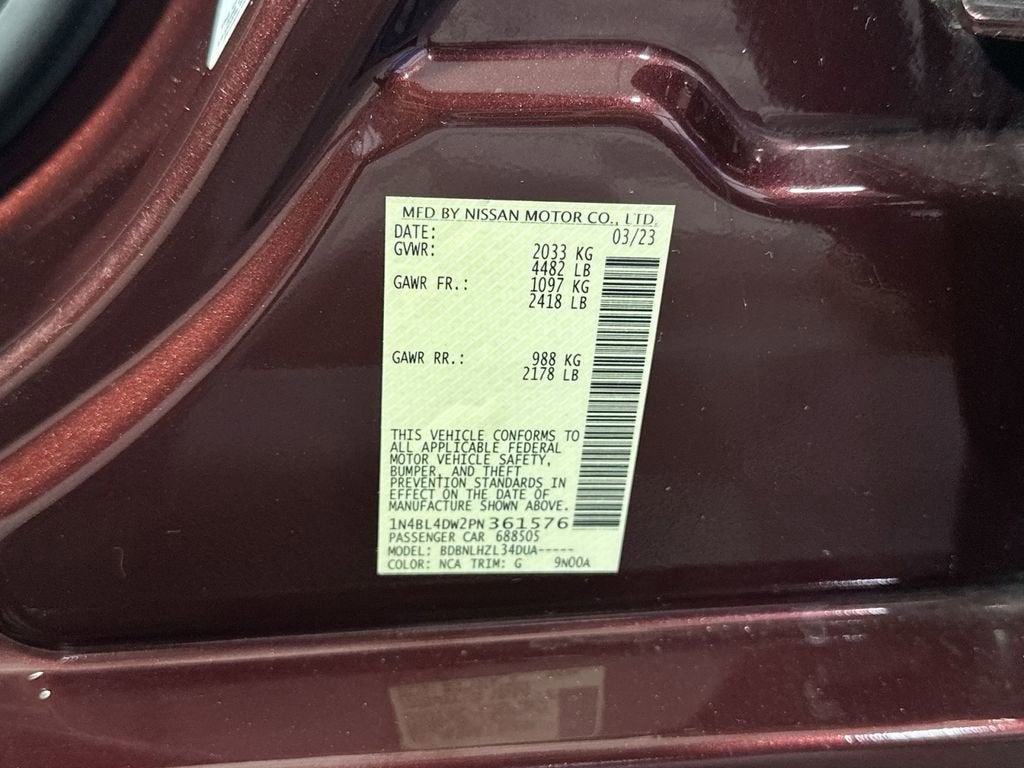 2023 Nissan Altima 2.5 SV