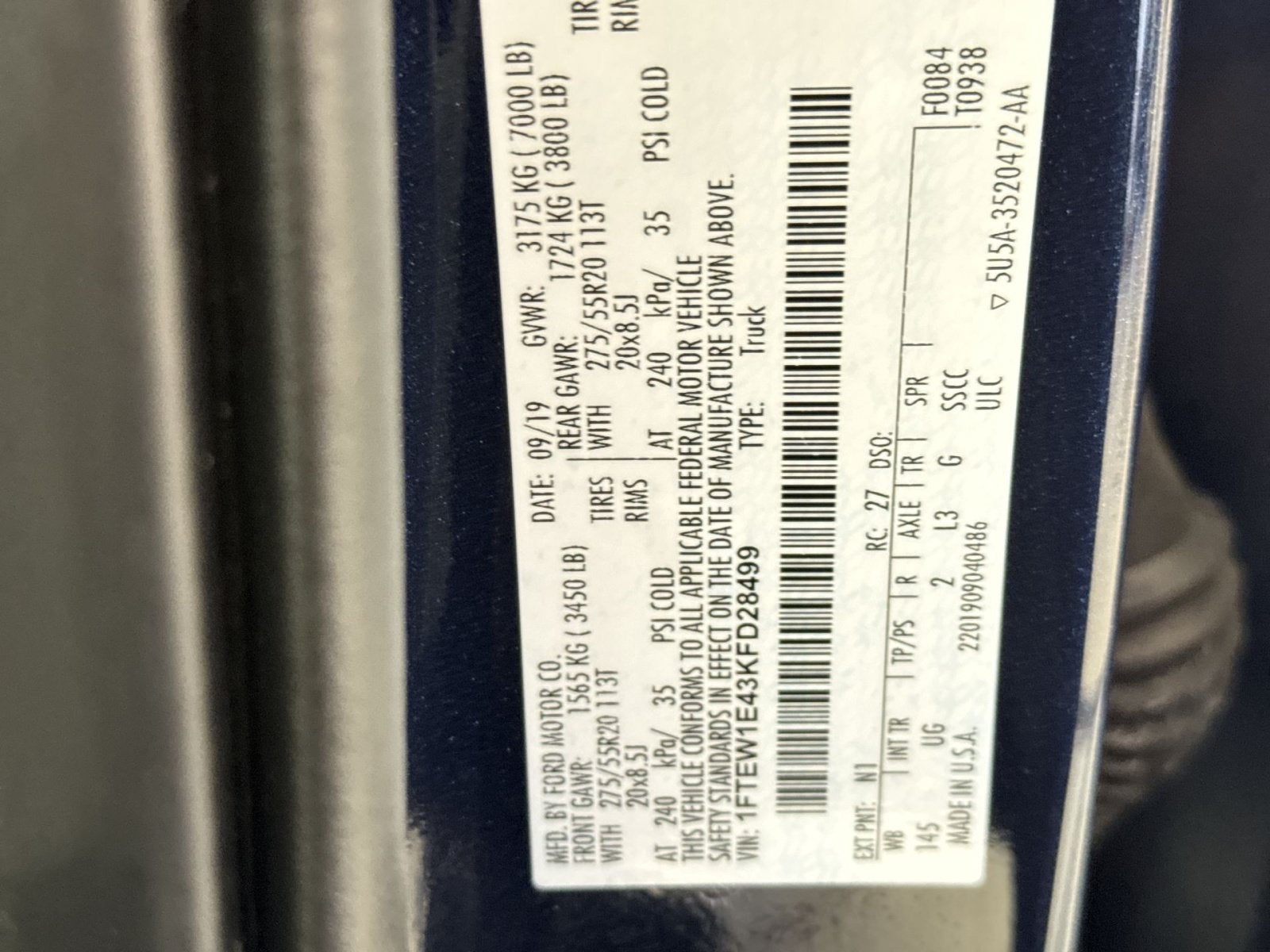 2019 Ford F-150 XL