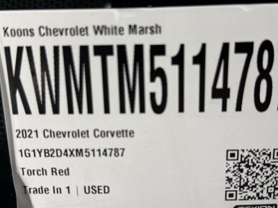2021 Chevrolet Corvette Stingray 2LT