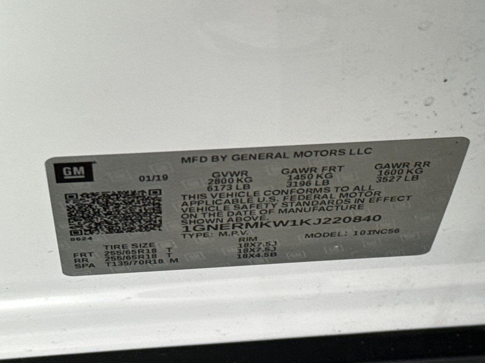 2019 Chevrolet Traverse LT Cloth