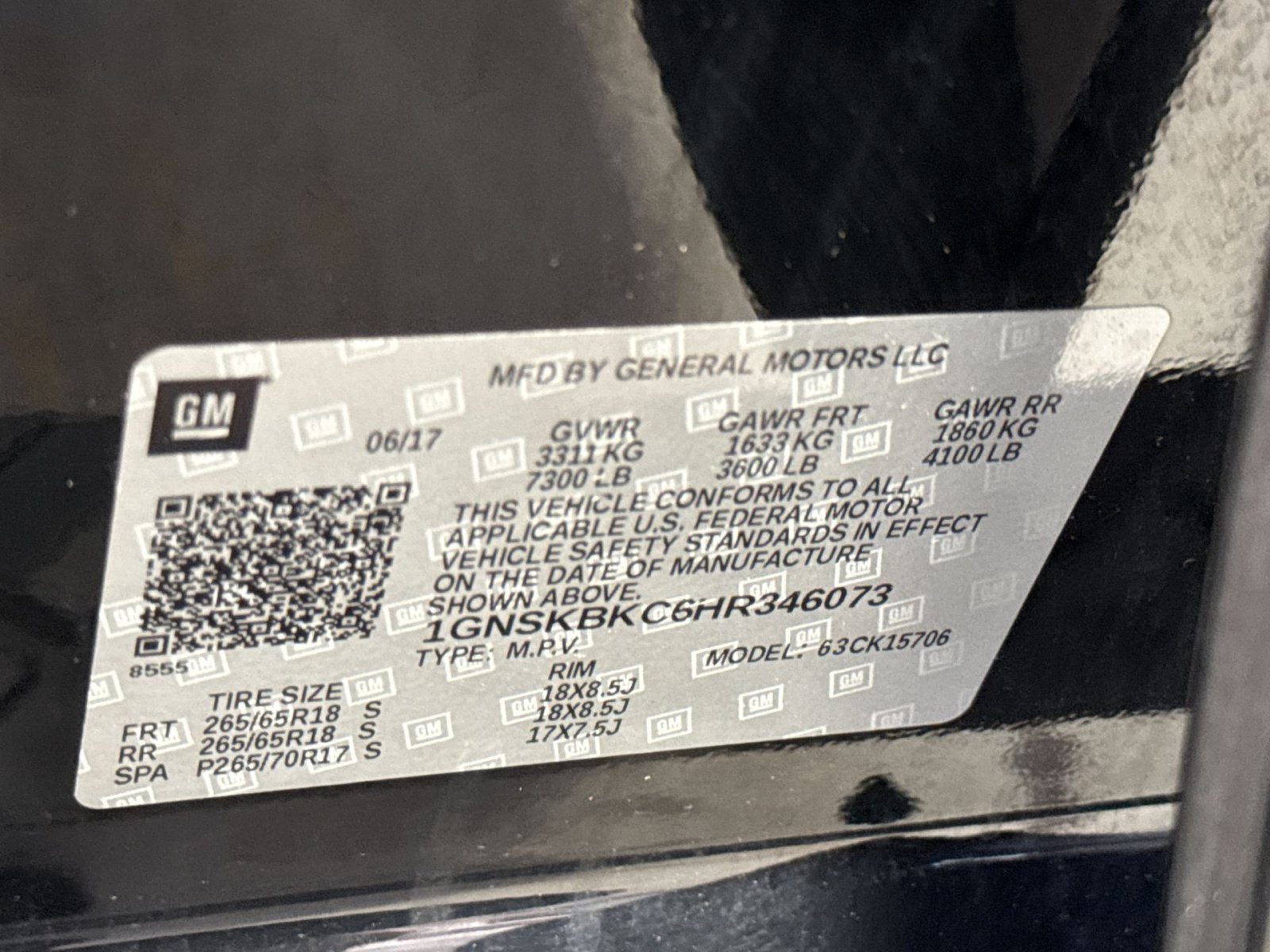 2017 Chevrolet Tahoe LT