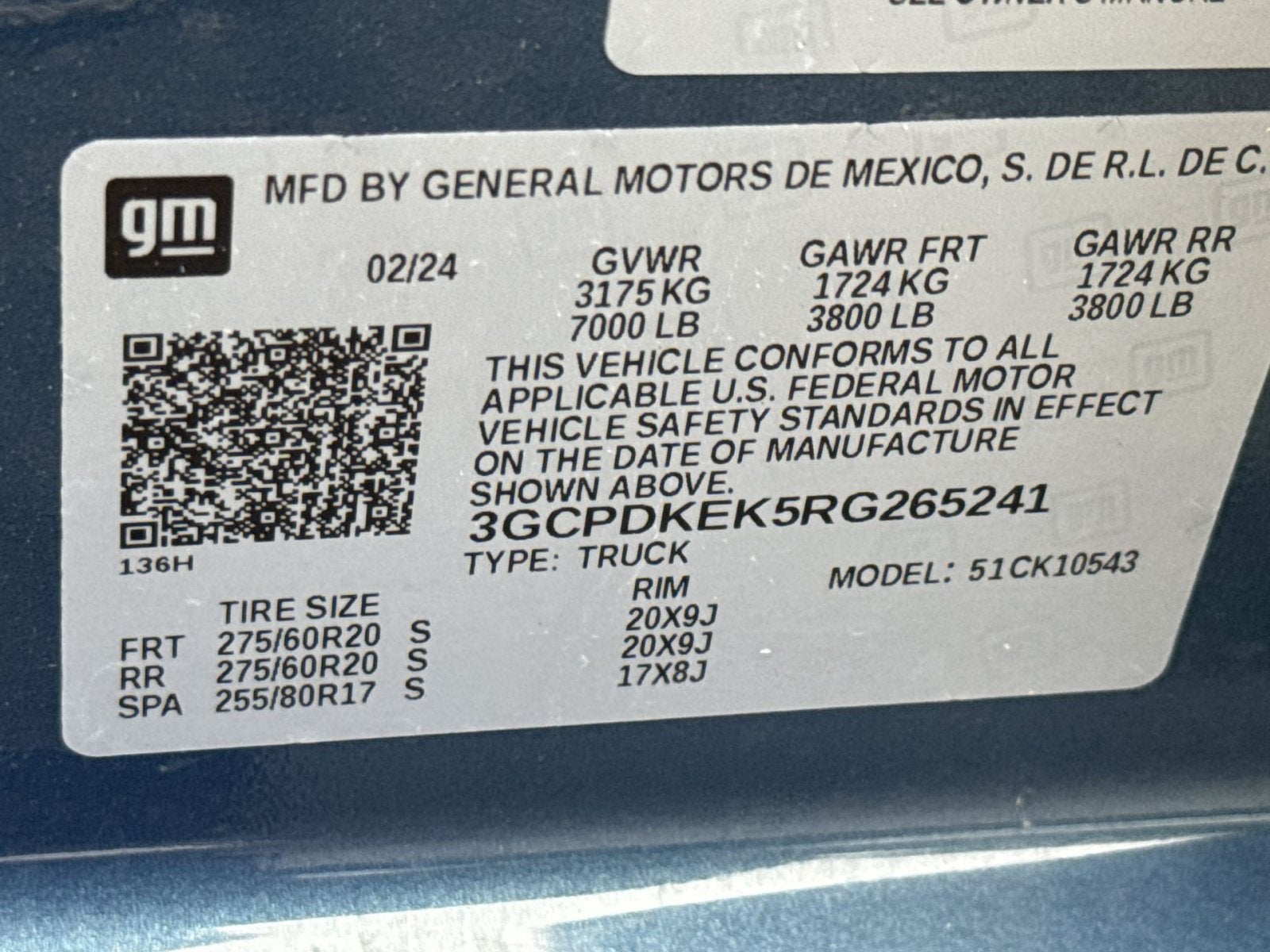 2024 Chevrolet Silverado 1500 LT (2FL)