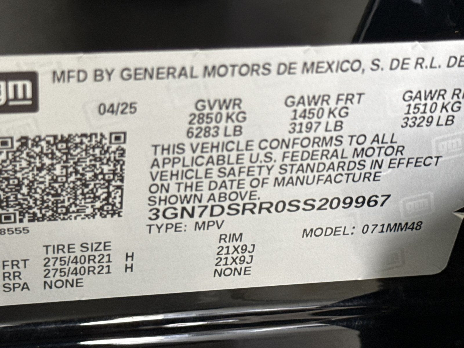 2025 Chevrolet Equinox EV RS