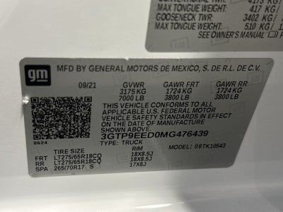 2021 GMC Sierra 1500 AT4