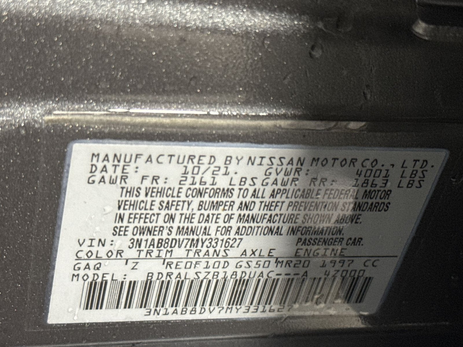 2021 Nissan Sentra SR