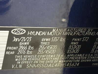 2023 Hyundai Santa Fe Calligraphy
