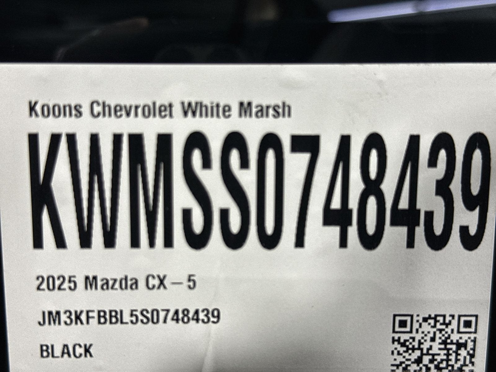 2025 Mazda Mazda CX-5 2.5 S Select Package