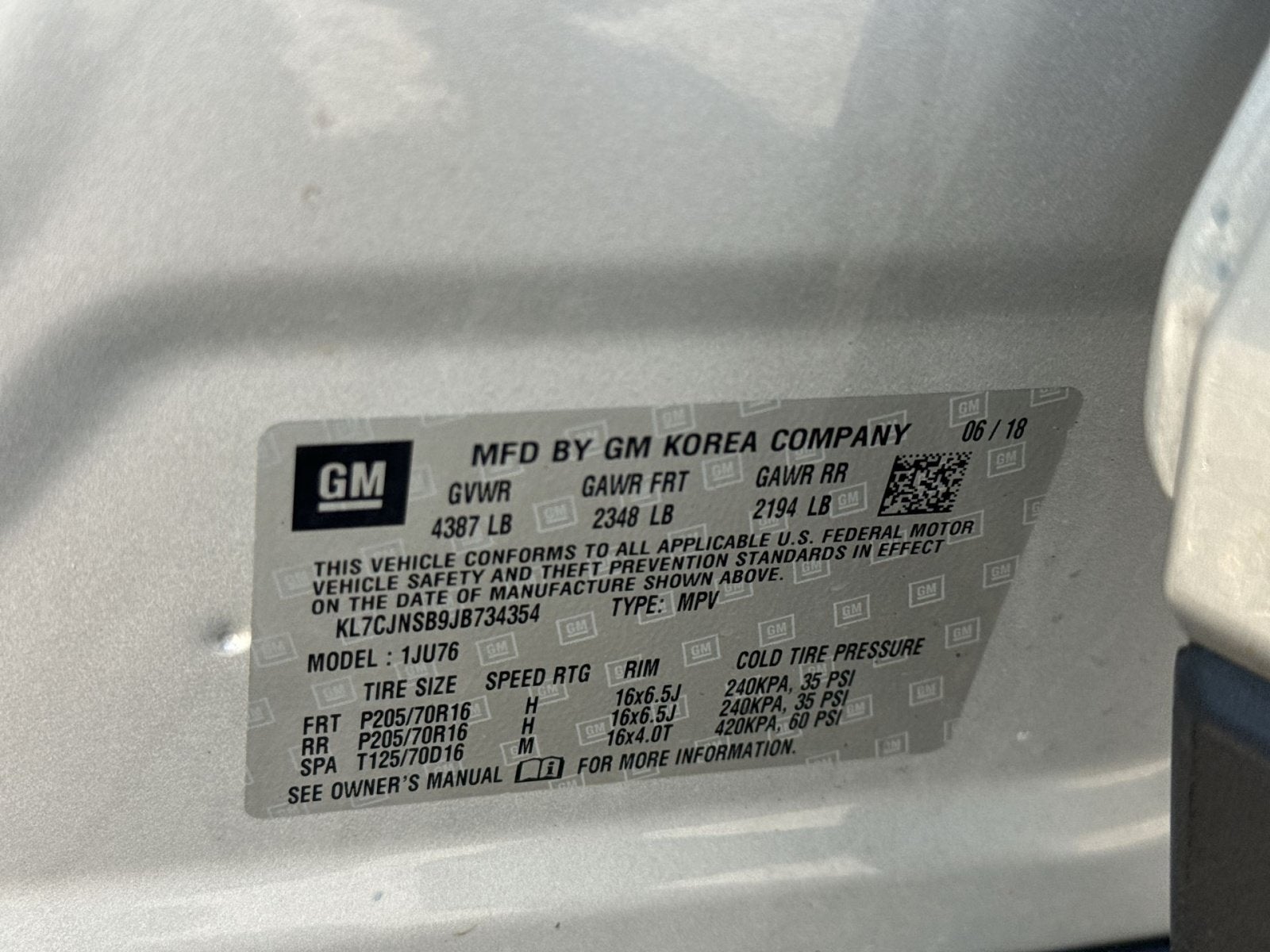 2018 Chevrolet Trax LS