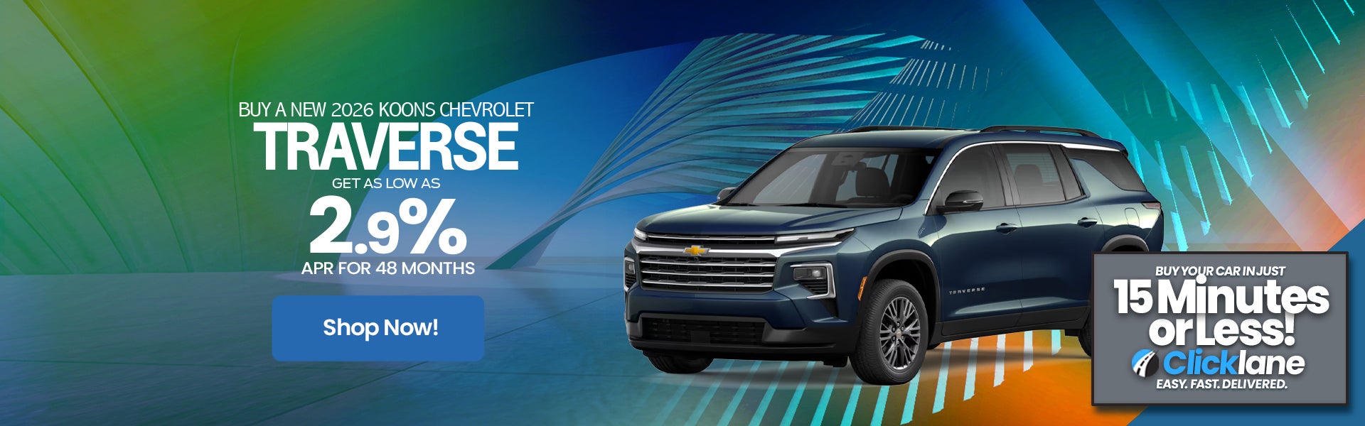 2026 Chevrolet Traverse APR Offer