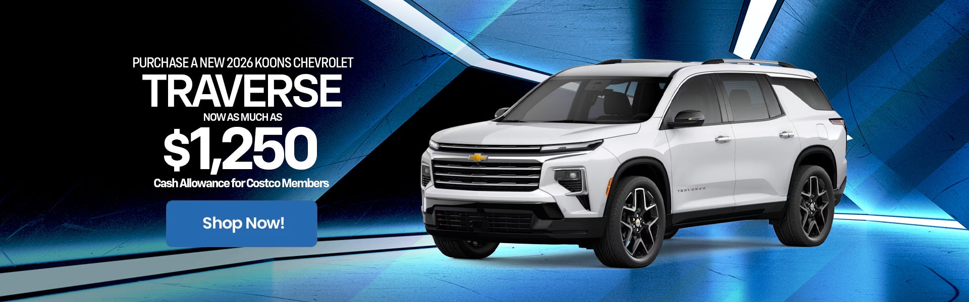 2026 Chevrolet Traverse Rebate Offer