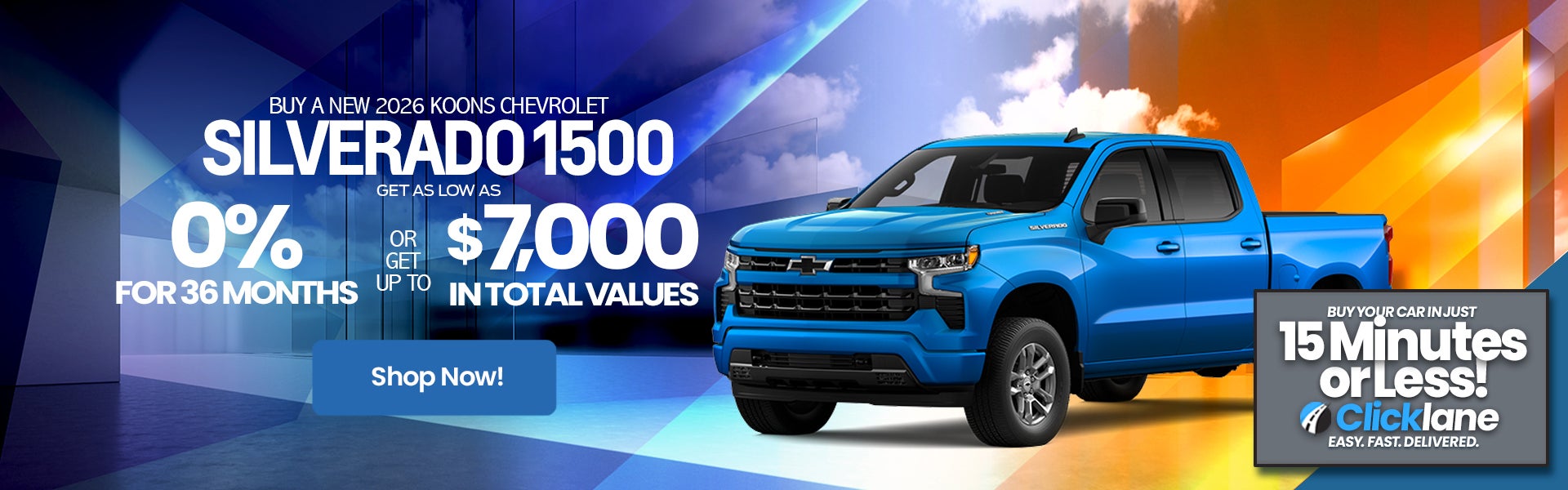 2026 Chevrolet Silverado 1500 APR Offer